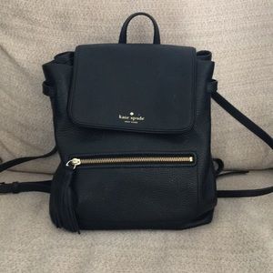 Black Kate Spade Backpack Purse